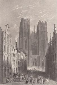 The Church of St. Gudule, Brussels